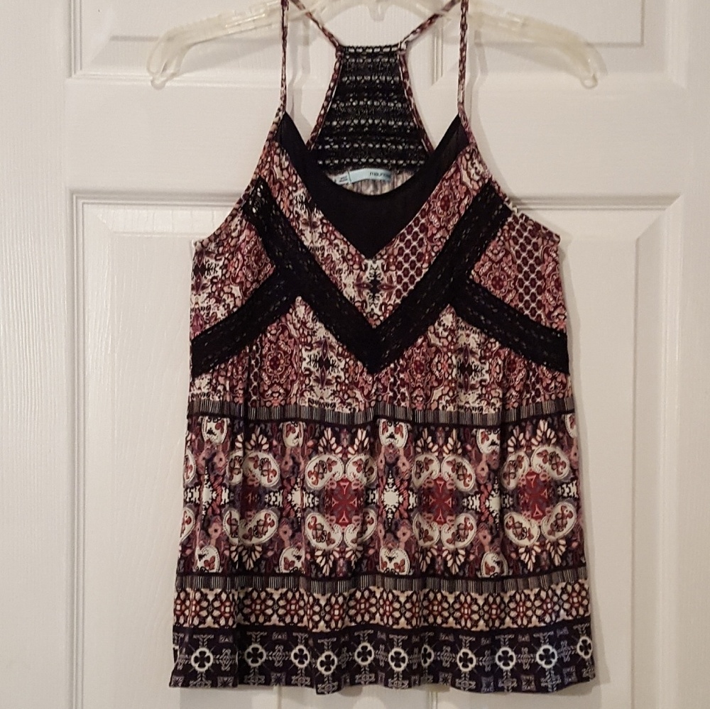 Maurices Multi color Halter Top - S